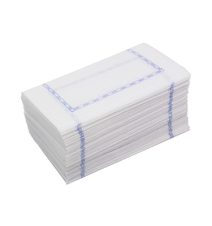 Paper Napkin "Zigzag" Decorative Border White 14x14cm (250 Units) Paper Napkin "Zigzag" Decorative Border White 14x14cm (250 Units)