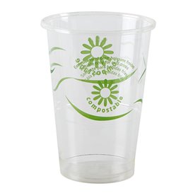 Compostable PLA Cup Clear 250ml Ø7,3cm (25 Units) 