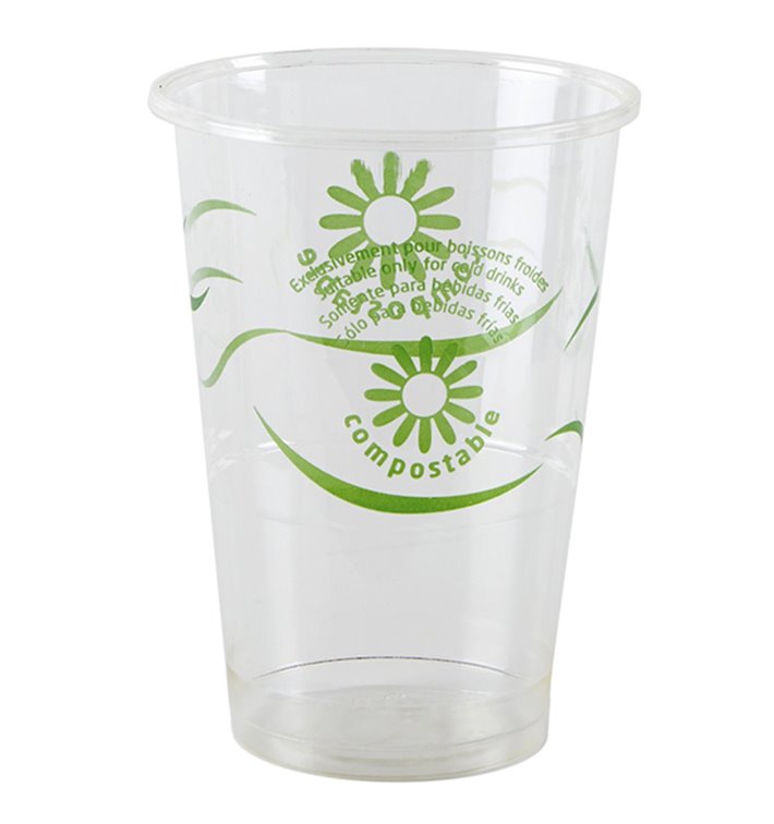 Compostable PLA Cup Clear 250ml Ø7,3cm (500 Units)