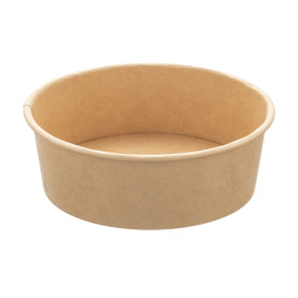 Salad Bowl Kraft Cardboard 600ml Ø15,0cm (300 Units)