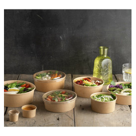 Dessert Cup Kraft Cardboard 250ml Ø9,0cm (50 Units)