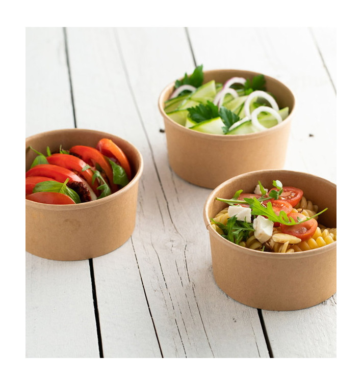 Round black cardboard container