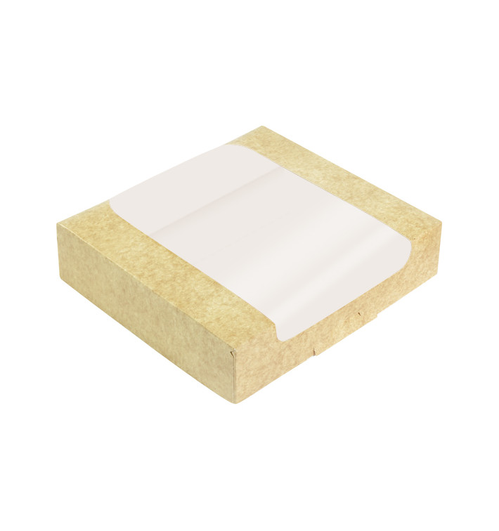 Square Cardboard Box PackiPack Vision Kraft 23x23x5,8cm (50 Units) Square Cardboard Box PackiPack Vision Kraft 23x23x5,8cm (50 Units)
