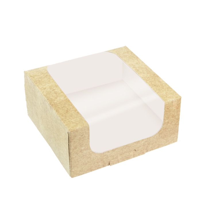 Square Cardboard Box PackiPack Vision Kraft 10x10x8cm (50 Units) Square Cardboard Box PackiPack Vision Kraft 10x10x8cm (50 Units)