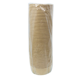 Salad Bowl Kraft-Kraft Cardboard 600ml Ø15,0cm (300 Units)