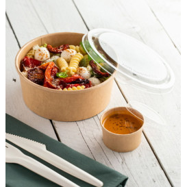 Lid in PET for Soup Bowl 250ml Ø9,0cm (500 Units)