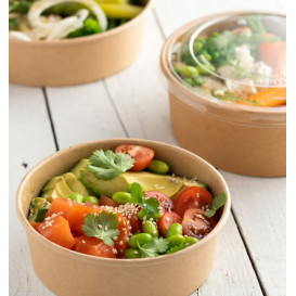 Lid in rPET for Soup Bowl 600/750ml Ø15,0cm (50 Units)