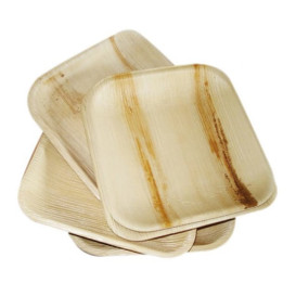 Palm Leaf Plate Square Shape 15x15cm (25 Units) 