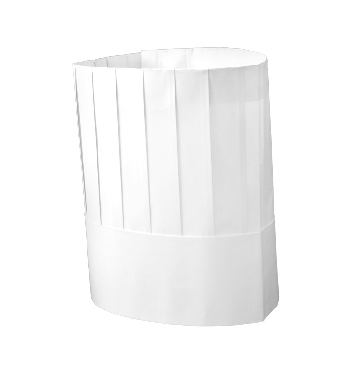 Disposable Chef Hat Pinstripe "TST" White (100 Units) Disposable Chef Hat Pinstripe "TST" White (100 Units)