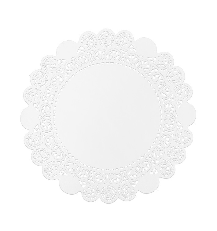 Paper Lace Doilie White "Litos" Ø19cm (250 Units) Paper Lace Doilie White "Litos" Ø19cm (250 Units)