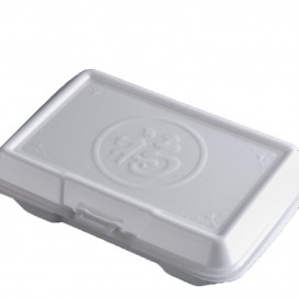Foam Take-Out Container Asian 2,40x1,40x0,70cm (100 Units)