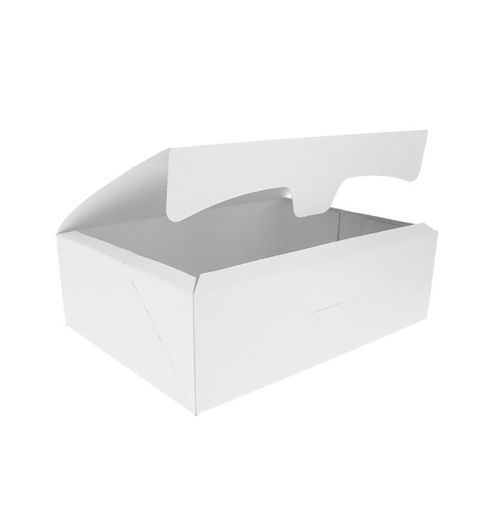 Paper Bakery Box White 20,4x15,8x6cm 1Kg (20 Units) Paper Bakery Box White 20,4x15,8x6cm 1Kg (20 Units)