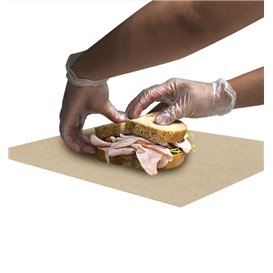 Paper Food Wrap Grease-Proof Kraft 28x31cm (1000 Units) 