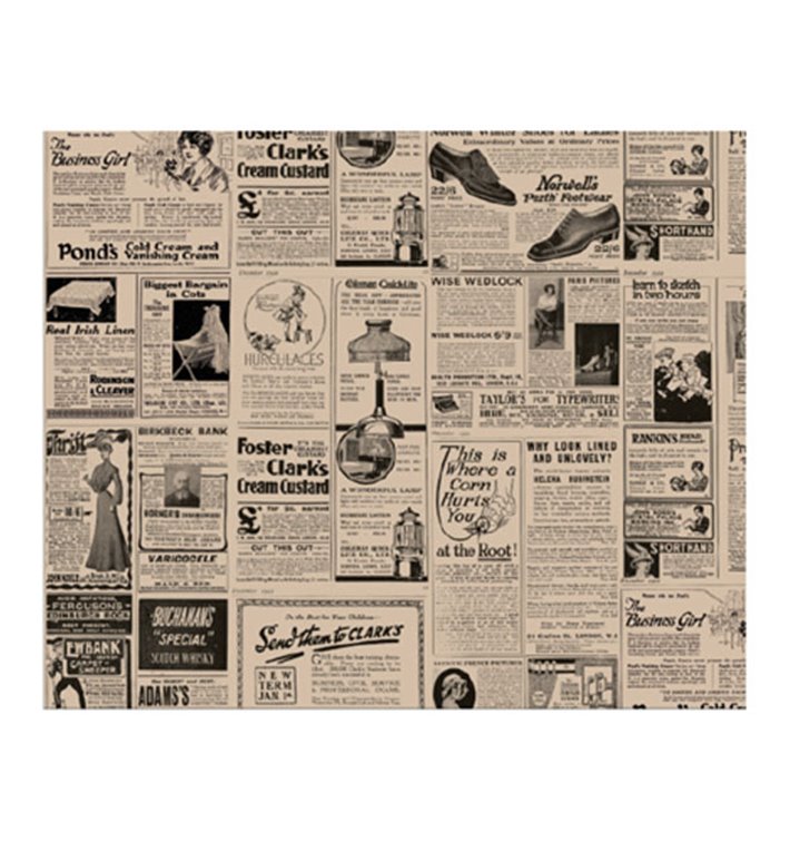 Paper Food Wrap Grease-Proof "Times" Kraft 28x34cm (1.000 Units) Paper Food Wrap Grease-Proof "Times" Kraft 28x34cm (1.000 Units)