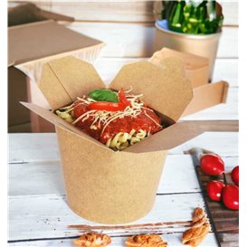 Paper Take-Out Box Kraft 450ml (25 Units)
