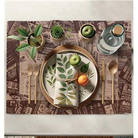 Paper Placemats 30x40cm Kraft "Prensa" 50g (500 Units)  
