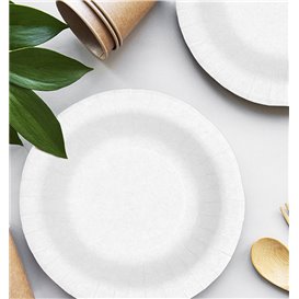 Paper Deep Plate Greaseproof White  Ø19cm 250g/m² (50 Units) 
