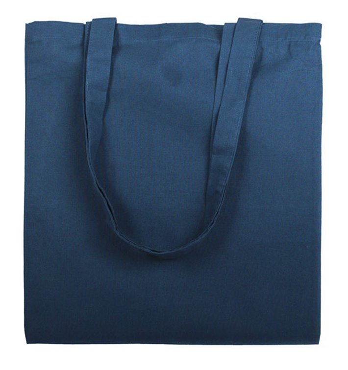 Cotton Bag with Long Handles Navy Blu 38x42cm (25 Units) Cotton Bag with Long Handles Navy Blu 38x42cm (25 Units)
