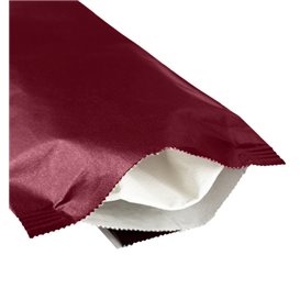 Paper Cutlery Envelopes with Napkin Burgundy 11x25cm (100 Units)