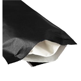 Paper Cutlery Envelopes with Napkin Black 11x25cm (100 Units)