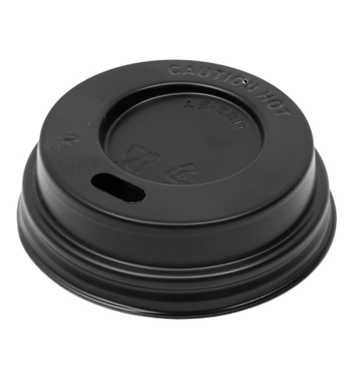 Travel Lid with PS Hole for 3Oz Black Cardboard Cup Ø5,8cm (100 Units) Travel Lid with PS Hole for 3Oz Black Cardboard Cup Ø5,8cm (100 Units)
