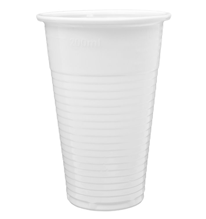 Plastic Cup PP White 220ml (100 Units) Plastic Cup PP White 220ml (100 Units)