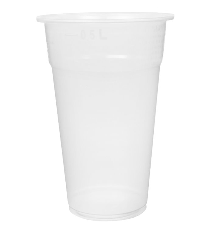 Reusable Plastic Cup in PP Clear 550ml Ø9,0cm (75 Units) Reusable Plastic Cup in PP Clear 550ml Ø9,0cm (75 Units)