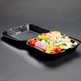 Foam Baguette Container Black 1,85x1,5x0,70cm (125 Units)  