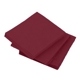 Cocktail Napkin 20x20cm 2-ply Burgundy (100 Units)