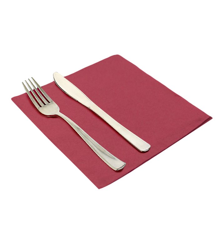 Paper Napkin Double Point 40x40cm 2-ply Burgundy (1.200 Units) Paper Napkin Double Point 40x40cm 2-ply Burgundy (1.200 Units)