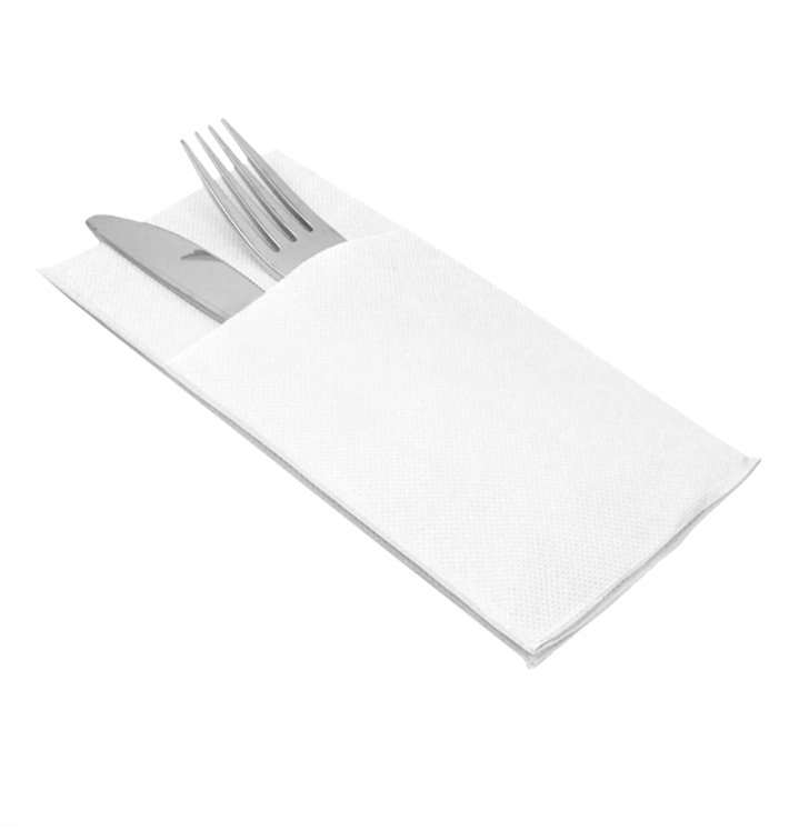 Cutlery Napkin Fold Micropoint 40x40cm White (30 Units) Cutlery Napkin Fold Micropoint 40x40cm White (30 Units)