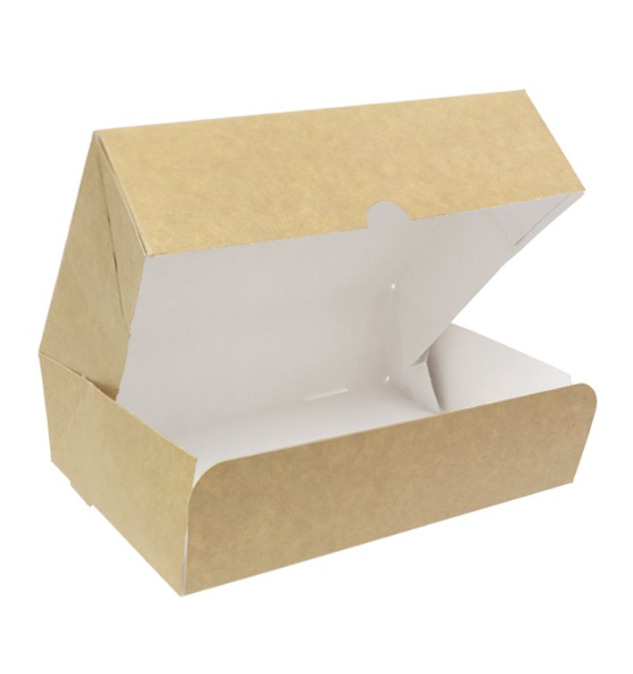 Kraft Cardboard Bakery Box 18,2x13,6x5,2cm 500g (20 Units) Kraft Cardboard Bakery Box 18,2x13,6x5,2cm 500g (20 Units)
