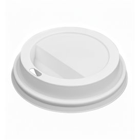 Lid for Paper Cup Hole White 12, 16 and 22 Oz Ø9,0cm (1000 Units)