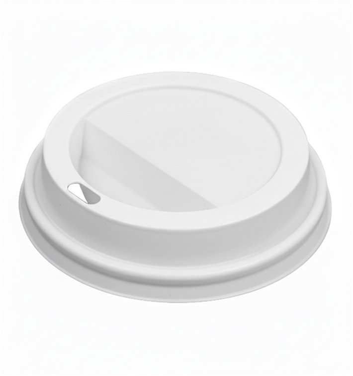 Lid for Paper Cup Hole White 12, 16 and 22 Oz Ø9,0cm (1000 Units)