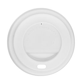 Lid for Paper Cup Hole 4Oz/120ml White Ø6,2cm (100 Units)