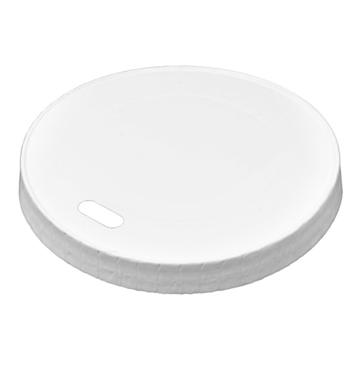 Travel Lid with White Paper Hole Ø8,0cm (50 Units) Travel Lid with White Paper Hole Ø8,0cm (50 Units)