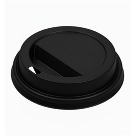 Travel Lid with White Paper Hole Ø9,0cm (50 Units) 
