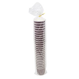 Paper Cup Ripple Wall Kraft 9Oz/270ml Ø8,0cm (25 Units)