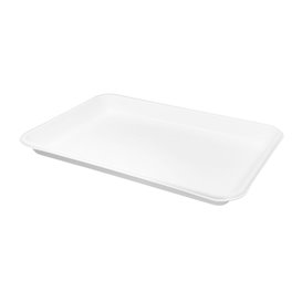 White Sugar Cane Tray 24,5x17,5cm (50 Units) 