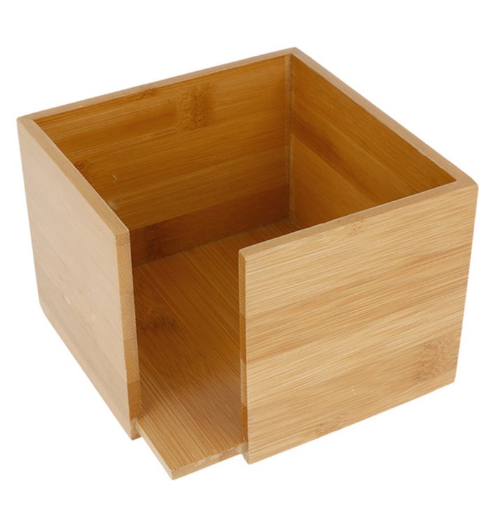 Bamboo Napkin Holder 13,5x13,5x10cm (12 Units) Bamboo Napkin Holder 13,5x13,5x10cm (12 Units)