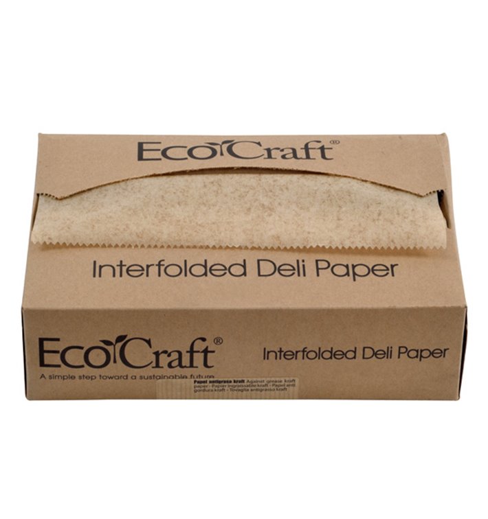 Greaseproof Paper Wrapping Kraft in Dispenser 20,6x27cm (500 Units) Greaseproof Paper Wrapping Kraft in Dispenser 20,6x27cm (500 Units)