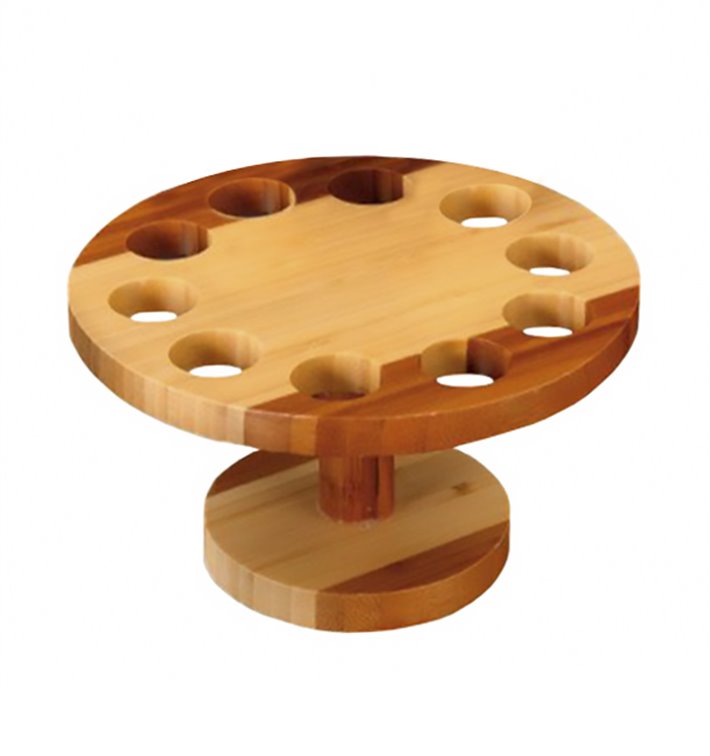 Bamboo Serving Cone Holder 10 slots (1 Unit) Bamboo Serving Cone Holder 10 slots (1 Unit)