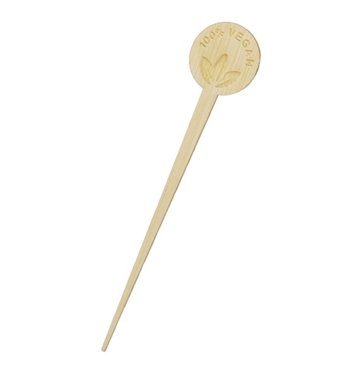 Vegan Bamboo Skewer 10cm (600 Units) Vegan Bamboo Skewer 10cm (600 Units)