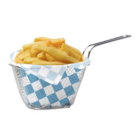 Paper Food Wrap Grease-Proof “Vichy” Blue 20x24,5cm (1.000 Units)