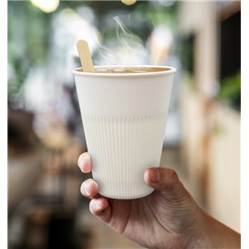 Durable Reusable Tumbler PP Cream 355ml Ø9,6cm (100 Units)