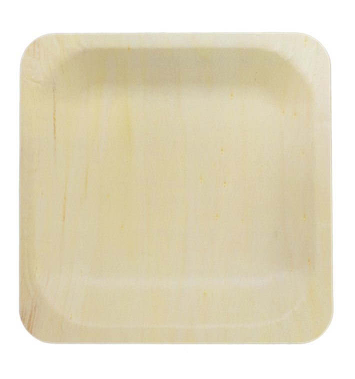Square Wooden Plate 10,5x10,5cm (600 Units) Square Wooden Plate 10,5x10,5cm (600 Units)