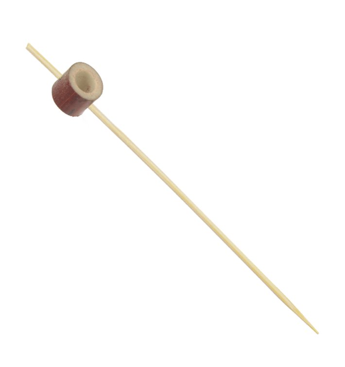 Bamboo Skewer with Red Ring 12cm (100 Units) Bamboo Skewer with Red Ring 12cm (100 Units)