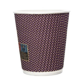 Paper Cup Ripple Wall Kraft 9Oz/270ml Ø8,0cm (25 Units)