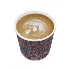 Paper Cup Ripple Wall Kraft 9Oz/270ml Ø8,0cm (25 Units)