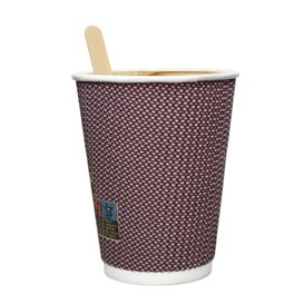 Paper Cup Ripple Wall Kraft 9Oz/270ml Ø8,0cm (1.050 Units)